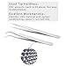 EMEDA Eyelash Extension Tweezers 2 Pieces VETUS Straight and J Curved Tweezers for Eyelash Extensions Precision Lashing Tweezers Professional Tools for Isolation Classic Volume Lash Extensions