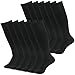 Fasoar Unisex Knee High Sports Football Tube Soccer Socks Pack of 2, 6 or 12