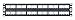 Panduit CPP48WBLY 48-Port Flat Patch Panel, Black