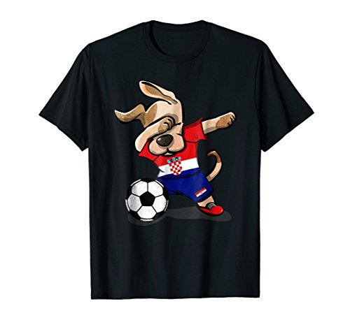 Dog Dabbing Soccer Croatia Jersey Shirt Croatian Football
