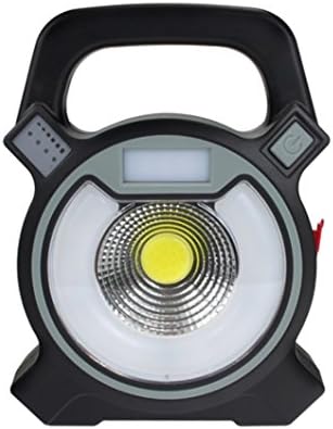 Portable Work Light,Klau 10W 1000 Lumens LED Lamp Lantern COB Flood Light for Car Repairing Emergency Camping Black and Grey