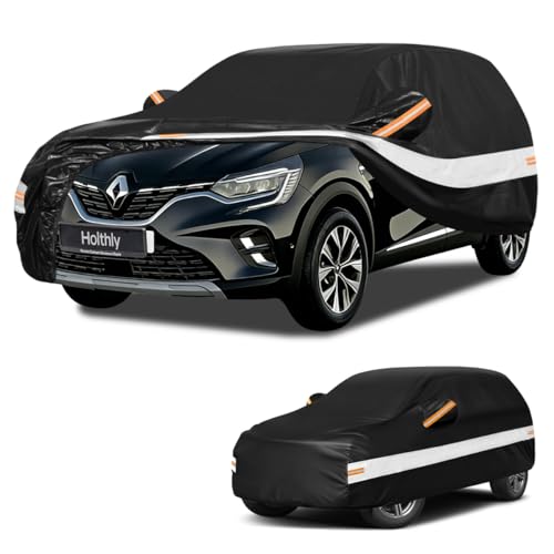 Holthly SUV Car Cover Fit for Reult Captur (2013-2026) 10-Layer 100% Waterproof Outdoor Tarpaulin Waterproof Dust Wind Rain UV Protection