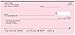 Top Tear Pink Safety Personal Checks - Value Priced (1 Box of Singles, Qty. 125)