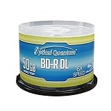 Optical Quantum 50 GB 6X Blu-ray Double Layer Recordable Disc BD-R DL Logo Top, 50-Disc Spindle (MPN: OQBDRDL06LT-50)