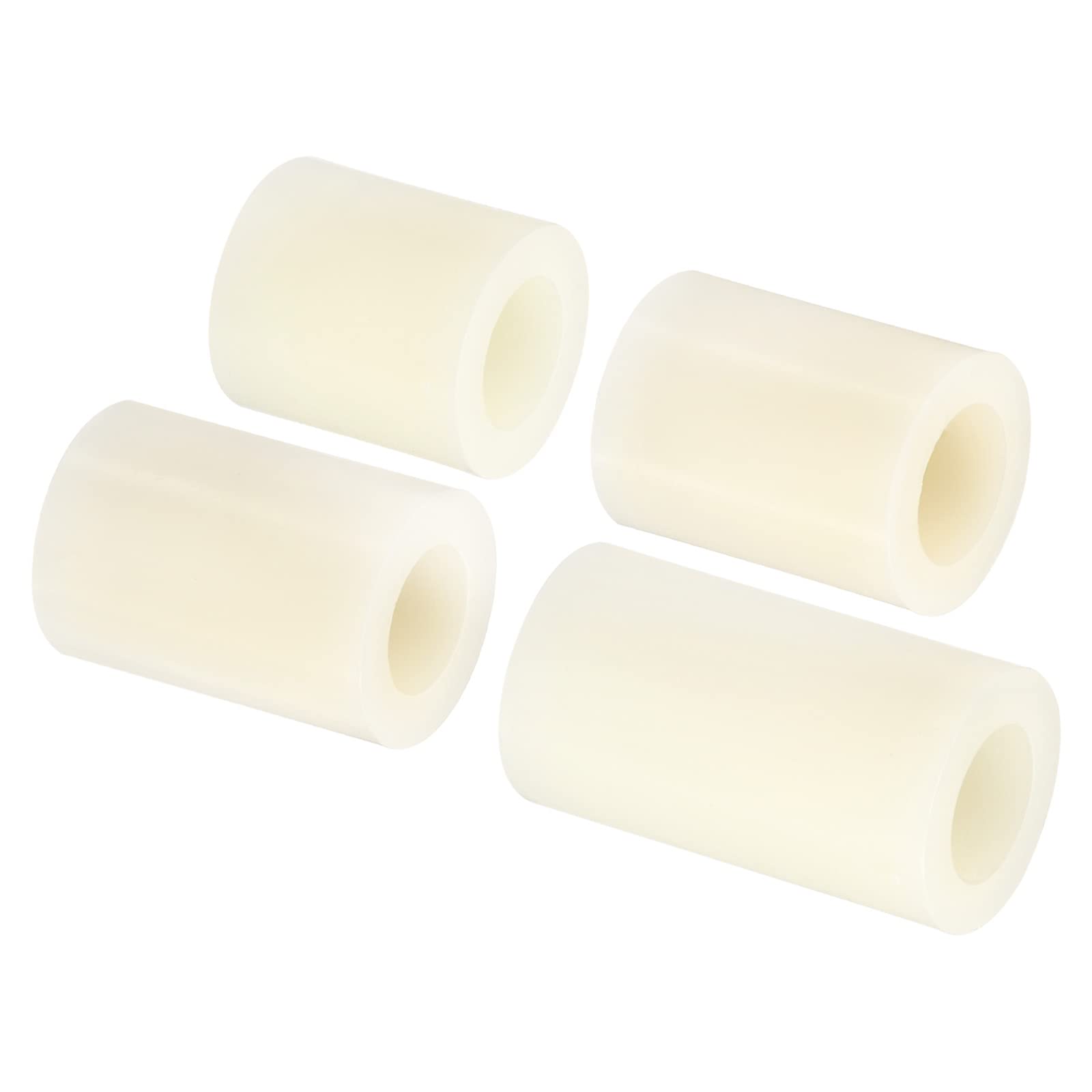 PATIKIL M8 Round Spacer Washer Set, 40 Pack Nylon 15,18,20,25mm Length for M8 Screws Block 3D Printer TV Wall Mounting Electrical Outlet, Beige
