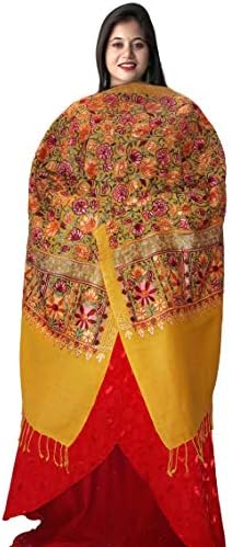 The Shawl Company Womens' Kashmir's Pride P4 Wool Stole, Shawls Kashmiri Pashmina