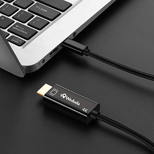 USB C to HDMI Cable 6FT, Weduda USB 3.1 Type C (Thunderbolt 3 Port) to 4K HDMI (2.0/1.4) Cable Male to Male for New MacBook, MacBook pro, iMac, Chromebook Pixel, Galaxy Note 8/S8/S8 Plus