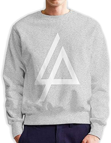 LP Lin-kin Park Men's Sweatshirts Pullover Long Sleeve for Boy Men Unique Funny Crew Neck 3D Printed Hoodies Tops Black