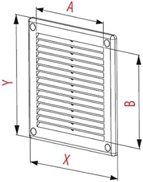 Air Vent Protects Grille 250 x 250 mm White Ventilation Cover - Image 5