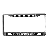 CafePress - Hedgiemobile (Hedgehog) License Plate Frame - Chrome License Plate Frame, License Tag Holder