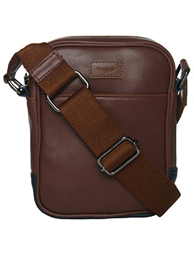 Park Avenue Synthetic 10 cms Brown Messenger Bag (PZCX00080-O5STD)