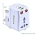 Travel Adapter,Rdxone Universal Plug Adapter with 2 USB for Europe, Italy, Ireland, UK, AU, Asia, Over 150 Countries -with Spare Fuse
