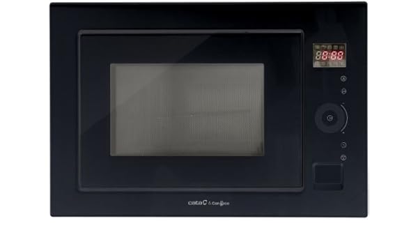 cata MC 25 GTC - Microondas empotrable, color negro: Amazon ...