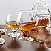 Crystal Snifter Glasses Set of 4 for Cognac Whiskey - New Style Old Fashioned Drink Glasses - Glassware set - Scotch Brandy or Bourbon Tumblers, 8.5 oz