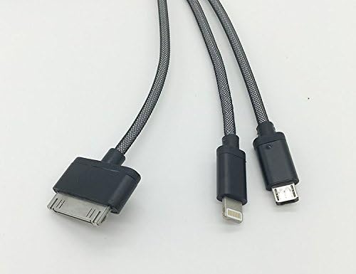 charging cable,Boltech 3 in 1 USB charging and DATA SYNC cable for Samsung S3,S4,S5,S6 S6 Edge,Sony,Motorola,LG,Huewai,HTC,Nexus and Iphone 5,6,6 plus,Ipad mini Ipad Air etc.(BLACK)
