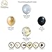 Vivuzono Balloon Garland Kit Black Gold White Assorted Balloons Strip Tape Ribbon Balloon Tying Tool Graduation Birthday Party Supplied