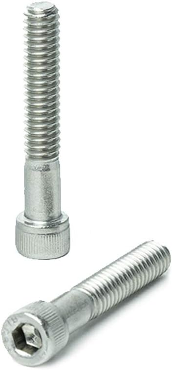 Nut Button 1/4-20 X 1/2" Button Head Socket Cap Screws, Allen Socket Drive, Stainless Steel 18-8, Full Thread, Bright Finish, Machine Thread, Quantity 25 By Fastenere 1/4-20 Button Head Cap Screw
