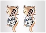 Hanxue Women's Personalized Jewelry Zircon Stud Earrings