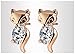 Hanxue Women's Personalized Jewelry Zircon Stud Earrings