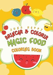 Livro MÁGIC FOOD: BRINCAR & COLORIR