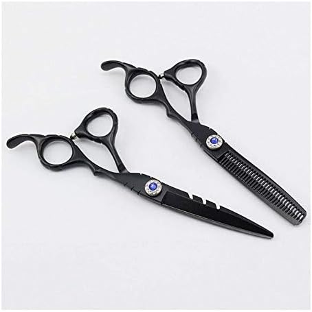 ベビー マタニティ 大型家電 家電 カメラ B08hhqnfmd 髪のはさみプロフェッショナル 6インチの美容専門散髪セットブラックパーソナリティ散髪はさみ ヘアケア カラー スタイリング