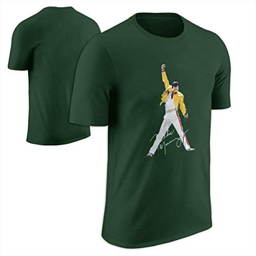 WPAD Men's Queen Band Freddie Mercury Autograph Sign T-shirt