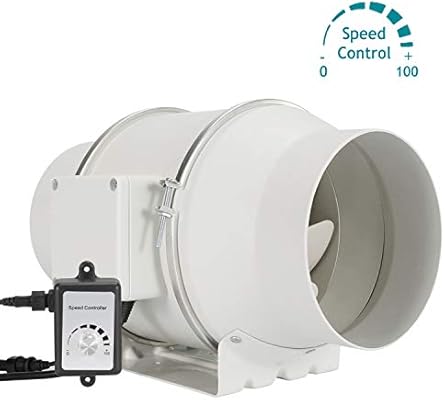 Regelbar Abluftventilator 150mm Hg Power Stark Inline Lufter Mit Ventilator Drehzahlregler Energiesparend Rohrventilator Leise Kanalventilator Badlufter Rohrlufter Fur Kuchen Badezimmer Garage Etc Amazon De Baumarkt