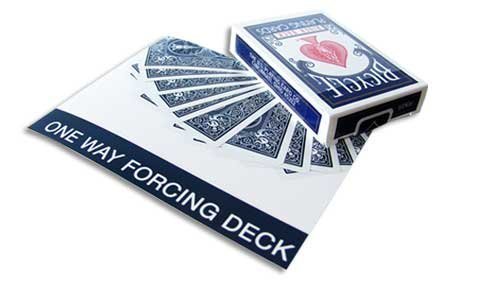 Bicycle Deck to Force the queen of Diamonds - Blue Back
