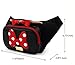 Disney Minnie Mouse Ribbon HipSack Waist Pack Fanny Sling Bag for Man Women Lady Girl Teens (Black)