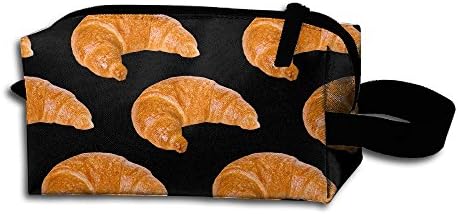 RPBAG Croissants Printing Cosmetic Bag Toiletry Bag Handy Bag Travel Makeup Beauty Bag Storage Bags Organizer Pouch Bag For Home,Office,Travel