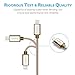 Lumsing Nylon Braided Lightning to USB Cable 3.3 feet/1M Apple MFI Certified Sync data Charging Cable for iphone 5/5s/6/6s/6Plus/6s Plus/Pro/Ipad (Gold)