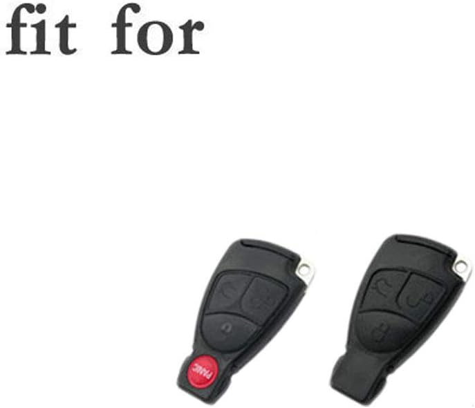 BROVACS Silicone Cover Protector Case Holder Skin Jacket Compatible with MERCEDES BENZ 3 Button Smart Remote Key Fob CV4956 Black - Image 4