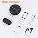 Bluetooth Earbuds, Wireless Headphones Bluetooth V5.0, Auto Pairing Mini Earbuds with Mic, HD Stereo in-Ear Noise Canceling Headphones with Charger Case, Bluetooth Earphones for Android iOS Windows