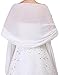 Alivila.Y Fashion Organza Soft Long Wrap Scarf Shawl-White Chiffon-1669