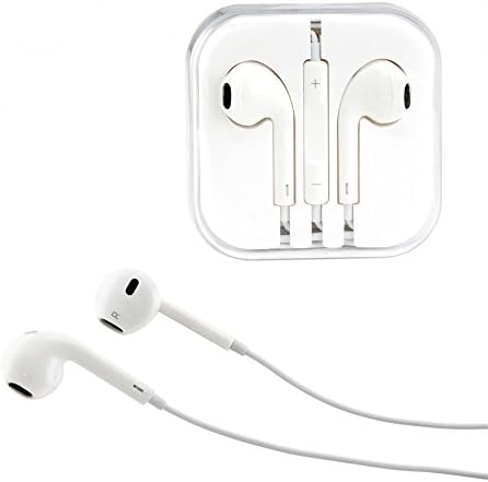 Rooes Apple Style Earbuds with mic and volume control (White)