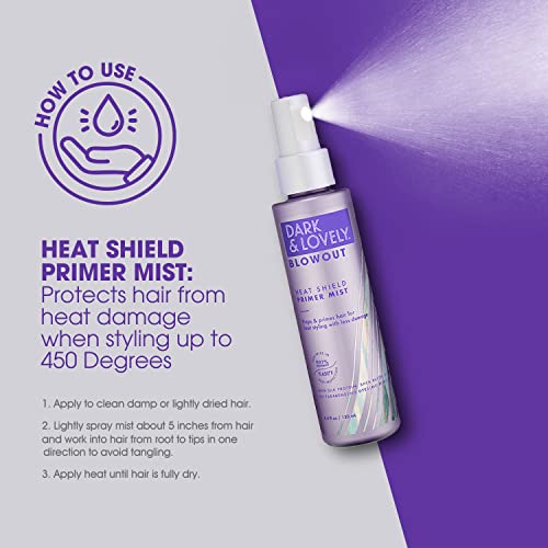 SoftSheenCarson Dark and Lovely Blowout Heat Shield Hair Primer, Blow