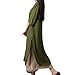 Romacci Women Cotton Linen Maxi Dress Vintage Chinese Style Loose Boho Long Dress