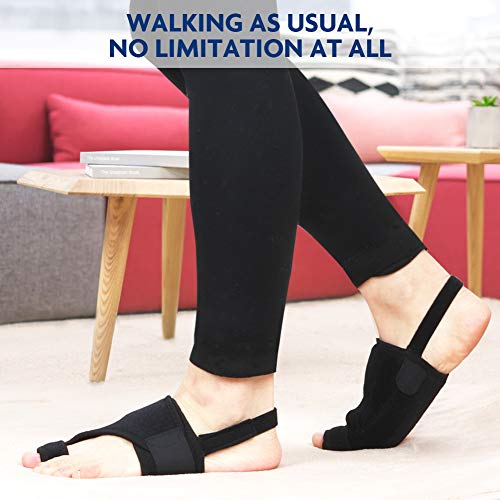 2 in 1 Bunion Corrector | Orthopedic Big Toe Straightener | Bunion Relief | 100% Adjustable Bunion Splint | Strong and Gentle Correction | Original Design (1 Pair Splints)