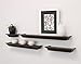 Kiera Grace Classic Multi Length Shelves, Espresso, Set of 4