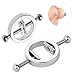 FST Stainless Steel Nipple Clamps Round Adjustable Nipple Clamp Set Body Restraints Female SM Sex Toy
