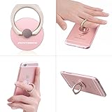 Phone Stand, BENTOBEN Universal Aluminum Ring Smartphone Stand 360 Swivel, Rose Gold