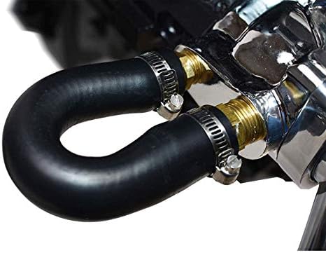 Automotive heater hose bypass kit for coolant core delete.