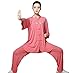 ZooBoo Women's Chinese Traditional Tai Chi Uniform Short Sleeves Morning Exercises Kung Fu Clothing