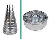 11 Tier Round Multilayer Wedding Birthday Anniversary Cake Baking Pans - Cake Tins