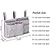 Sugaroom Bunk Bed Organizer - Bedside Storage Caddy with Pockets for College Dorm, Hospital, Baby Bed & Camp (Grey)