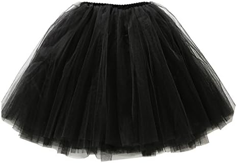 Girls' Tulle Tutu Skirt Pleated Skirt Child Petticoat Ballet Bubble Skirt Party Skirt Black
