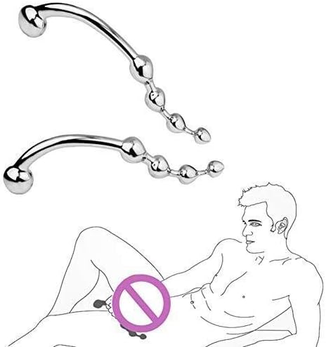 Adult Health Six-Toys for Couple Beginner and Waterproof Metal Amal Beads -Stainless Steel Amal Plug for Women Men