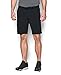 Under Armour Men's Match Play Tapered Shorts, Black/True Gray Heather, 34