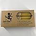 Jack Bee Nimble 100% Pure Beeswax Candles, Set of (12) 10x3/4 Hand Made Honeycomb tapers (Natural)