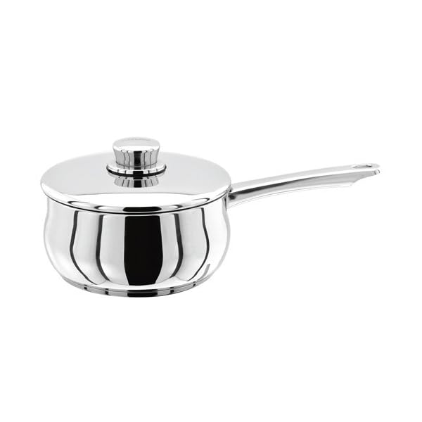 Stellar 1000 S105 Stainless Steel Saucepan with Lid 16cm, 1.3L, Induction Ready, Oven Safe, Dishwasher Safe - Fully…